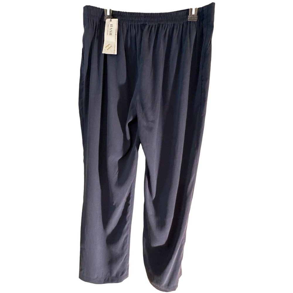 NWT Ladies Gray Pants Waist Size 32 by Hanh Cotton/Polyester Blend